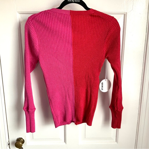 STAUD Metallic Cargo Cardigan Sweater - Picture 2 of 5